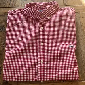 Mens Vineyard Vines XLT plaid shirt